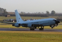 Разведывательный самолет «Boeing RC-135V/W» прибыл в Великобританию