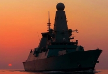 Британский эсминец направляется в Черное море