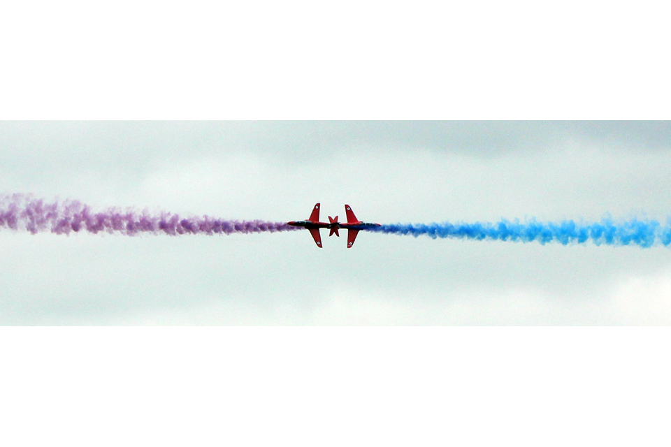 Red Arrows crossover winner of the Air Training Corps and Combined Cadet Force category