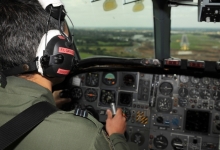 Вид из кабины пилотов VC10